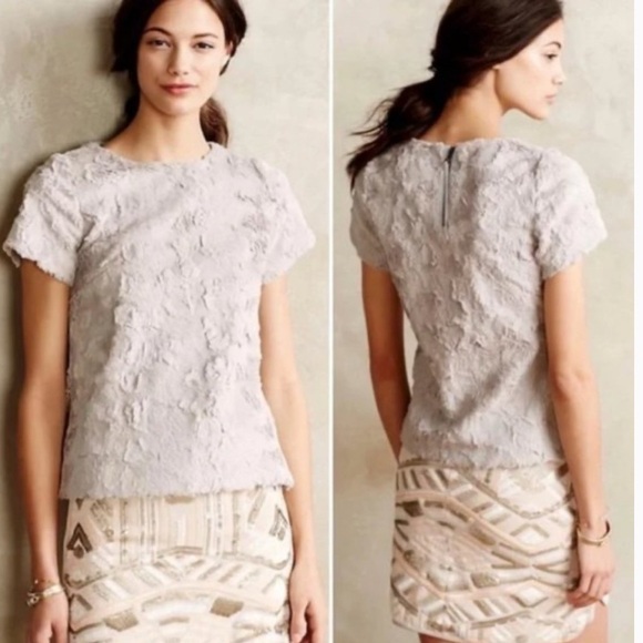 Anthropologie Leiftdottir Faux Fur Top - Picture 1 of 4